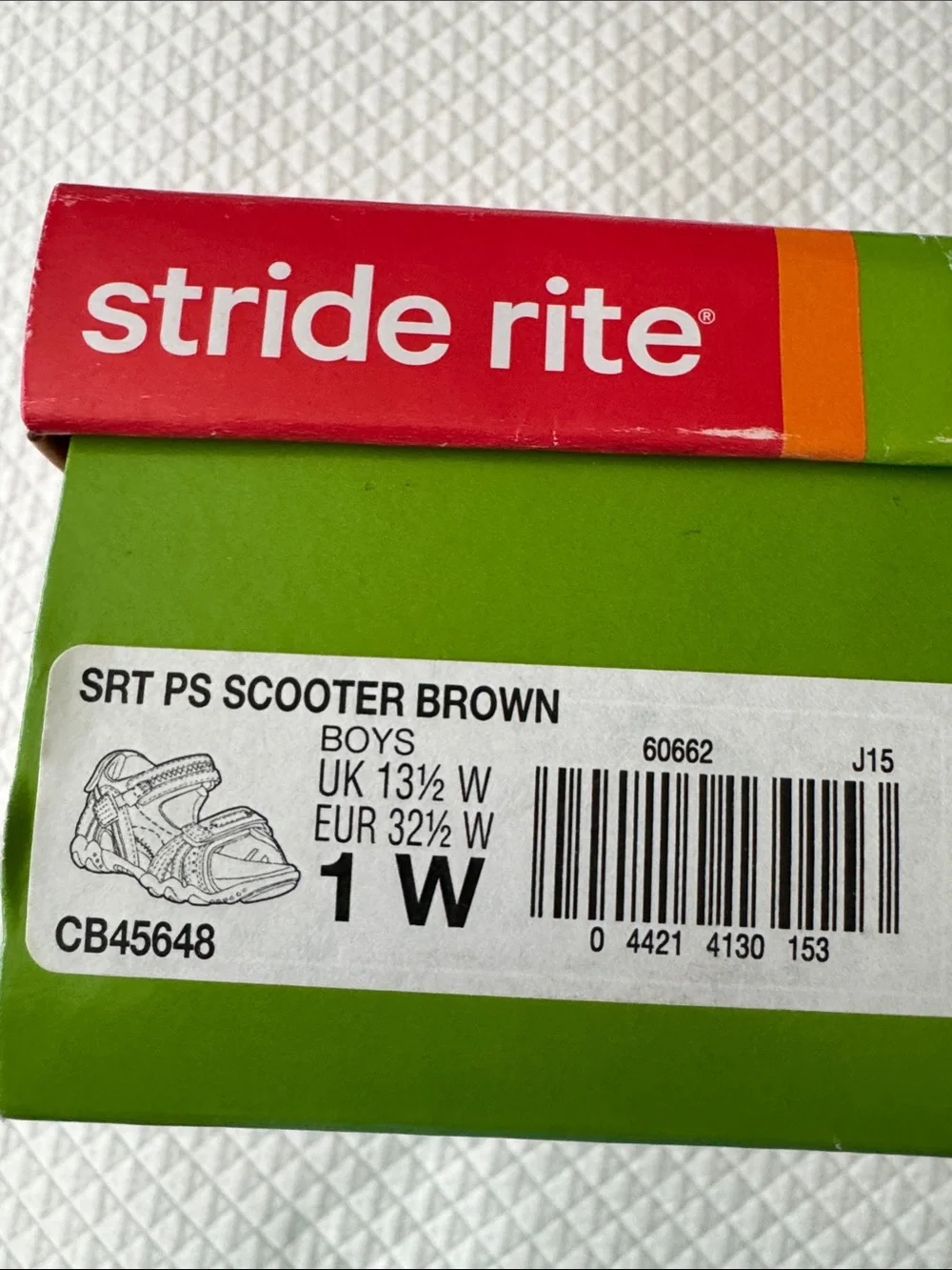 Stride Rite Brown Kids Adjustable Hook-and-Loop Sandals
